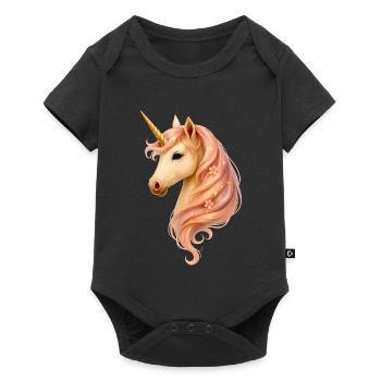 Dreamlike Unicorn – Fantasy Pastel Magic - Baby Premium short-sleeve bodysuit - black - Front
