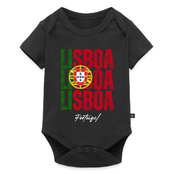 Lisbonne, Portugal, souvenir de Lisbonne - Body à manches courtes Premium Bébé - noir - Devant