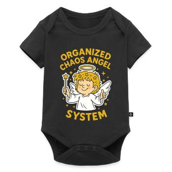 Angel System : L’ordre dans le chaos - Body à manches courtes Premium Bébé - noir - Devant