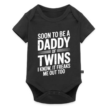 Soon to Be a Daddy of Twins - Baby Premium short-sleeve bodysuit - black - Front