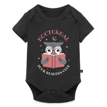 Nocturnal Book Readers Club - Baby Premium short-sleeve bodysuit - black - Front