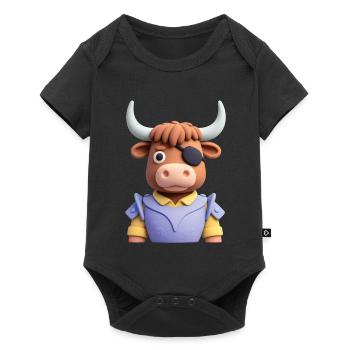 PIRATE BULL - baby & kids - Body à manches courtes Premium Bébé - noir - Devant