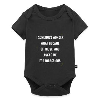 Asking for directions - Baby Premium short-sleeve bodysuit - black - Front