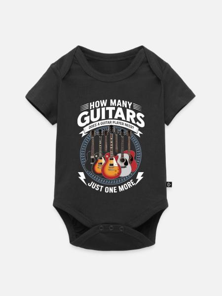 Guitariste Guitare - Body à manches courtes Premium Bébé - noir
