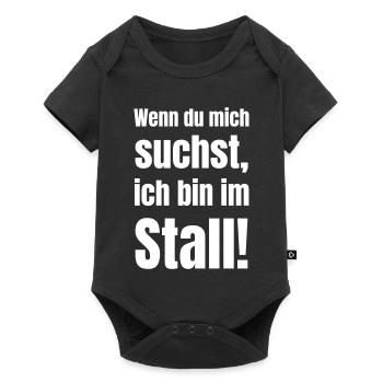 If you're looking for me in the stable - Baby Premium short-sleeve bodysuit - black - Front