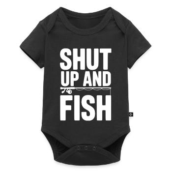 Shut Up and Fish - Baby Premium short-sleeve bodysuit - black - Front