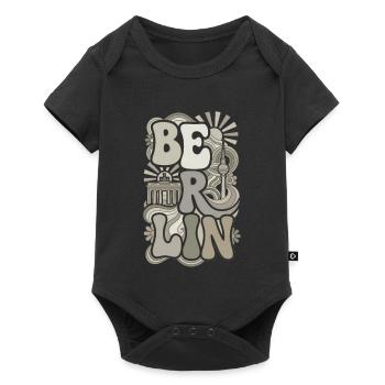 BERLIN Groovy Retro 70s Monochrome Vintage - Baby Premium short-sleeve bodysuit - black - Front