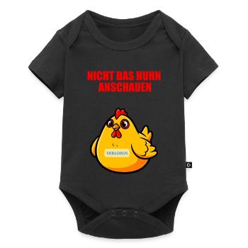 Ne regardez pas le poulet - Poulet drôle - Body à manches courtes Premium Bébé - noir - Devant