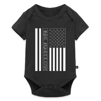 Est. MDCCLXXVI USA Flag - Baby Premium short-sleeve bodysuit - black - Front