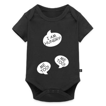 Annonce de la grossesse maman des jumeaux maman maman - Body à manches courtes Premium Bébé - noir - Devant