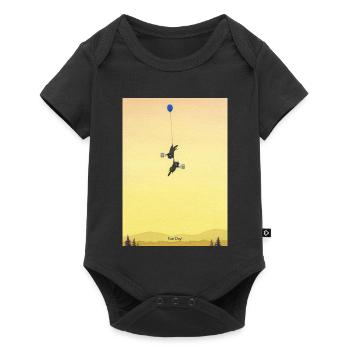 Floating Mice Adventure - Baby Premium short-sleeve bodysuit - black - Front