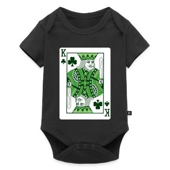 King Of Shamrock St Patrick’s Irish - Baby Premium short-sleeve bodysuit - black - Front