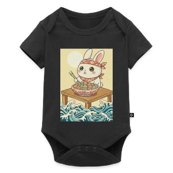 Kawaii Easter Bunny - Baby Premium short-sleeve bodysuit - black - Front