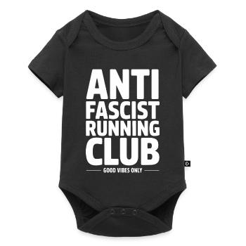 Club de course antifasciste - T-shirt Antifa - Body à manches courtes Premium Bébé - noir - Devant