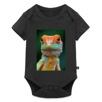 Lézard des lézards - Body à manches courtes Premium Bébé - noir - Devant