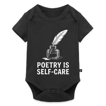 Poetry as Self-Care - Baby Premium short-sleeve bodysuit - black - Front