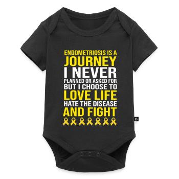 Endometriosis - Baby Premium short-sleeve bodysuit - black - Front