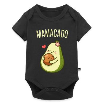 Mamacado Maman de la famille Avocat Maman - Body à manches courtes Premium Bébé - noir - Devant