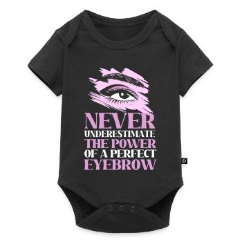 Kosmetik Kosmetikerin Microblading Make-up - Baby Premium Kurzarmbody - Schwarz - Vorne