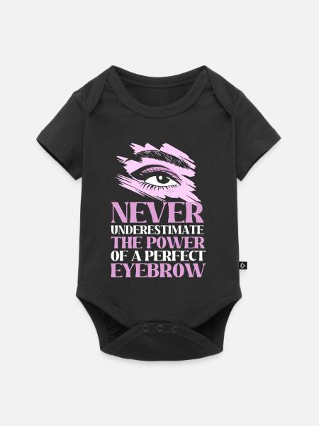 Kosmetik Kosmetikerin Microblading Make-up - Baby Premium Kurzarmbody - Schwarz