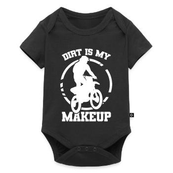 La saleté, c’est mon maquillage - Body à manches courtes Premium Bébé - noir - Devant
