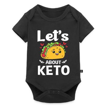 Keto - Baby Premium short-sleeve bodysuit - black - Front