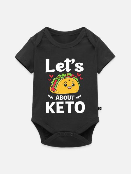 Keto - Baby Premium Kurzarmbody - Schwarz