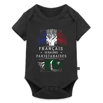 Francais De Racines Pakistanaises T-Shirt Cadea... - Body à manches courtes Premium Bébé - noir - Devant
