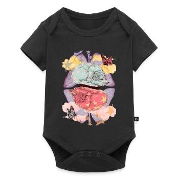 RÊVES DE CHATON - Body à manches courtes Premium Bébé - noir - Devant