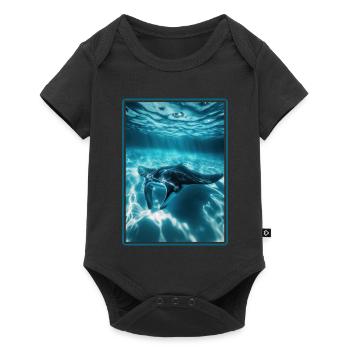 Raies Manta Raies - Body à manches courtes Premium Bébé - noir - Devant