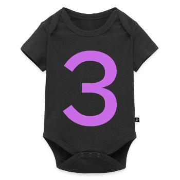 3 - Baby Premium short-sleeve bodysuit - black - Front