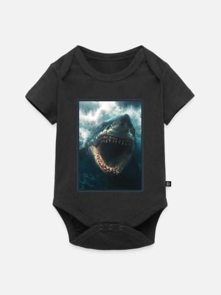 Haie Hai - Baby Premium Kurzarmbody - Schwarz