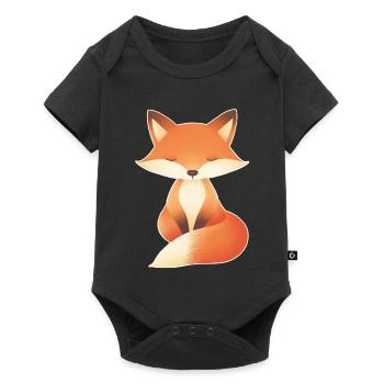 Fox - Baby Premium short-sleeve bodysuit - black - Front