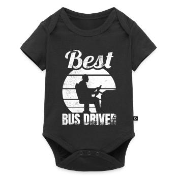 Best Bus Driver - Baby Premium Kurzarmbody - Schwarz - Vorne
