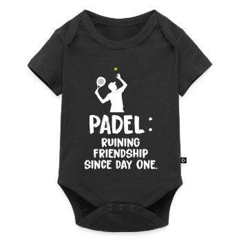 Padel_Ruining_Friendships_Since_Day_One - Body à manches courtes Premium Bébé - noir - Devant