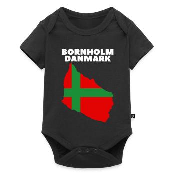 Bornholm Danmark - Baby Premium Kurzarmbody - Schwarz - Vorne