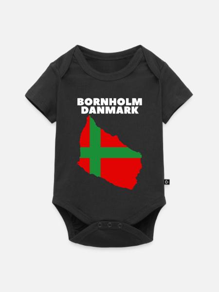 Bornholm Danmark - Baby Premium Kurzarmbody - Schwarz