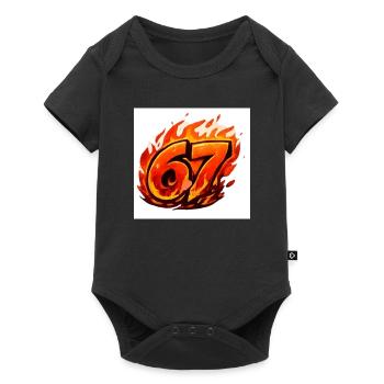 Fire Logo67 - Body à manches courtes Premium Bébé - noir - Devant