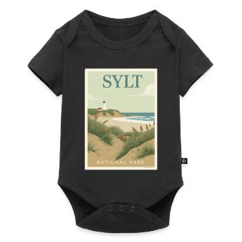 Sylt Vintage Poster | North Sea Germany - Baby Premium short-sleeve bodysuit - black - Front