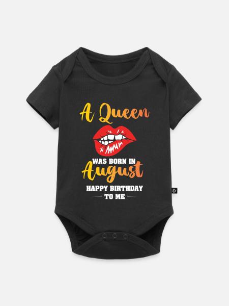 Sternzeichen Löwe - Baby Premium Kurzarmbody - Schwarz