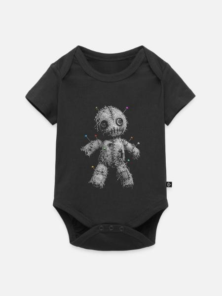 Voodoo Puppe - Baby Premium Kurzarmbody - Schwarz