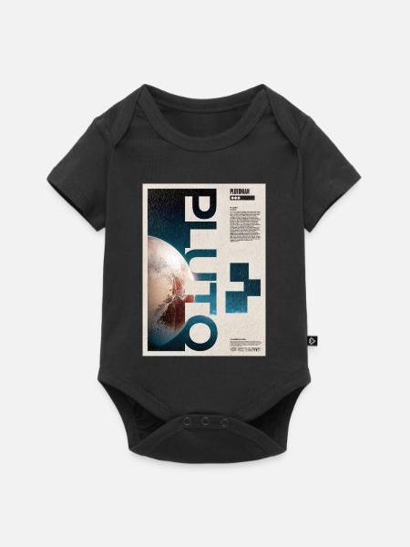 Plutonian Orbit Poster - Baby Premium Kurzarmbody - Schwarz