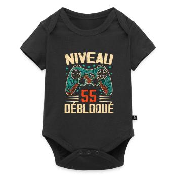 1969 55th Anniversary Gifts, 55th Anniversary Adventure - Baby Premium short-sleeve bodysuit - black - Front