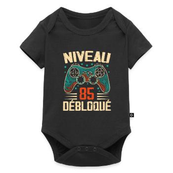 1939 Geschenke zum 85-jährigen Jubiläum, Abenteuer zum 85-jährigen Jubiläum - Baby Premium Kurzarmbody - Schwarz - Vorne