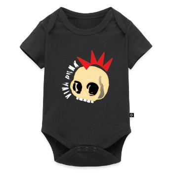 Viva Punk Skull Skull Skull - Baby Premium short-sleeve bodysuit - black - Front