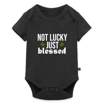 Lucky Luck Blessing Blessed Divine - Baby Premium short-sleeve bodysuit - black - Front