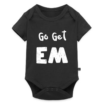 Go Get Em - Animal - Baby Premium Kurzarmbody - Schwarz - Vorne