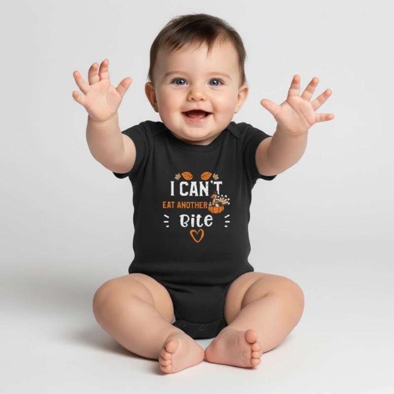 I Can't Eat Another Bite Baby Premium Kurzarmbody