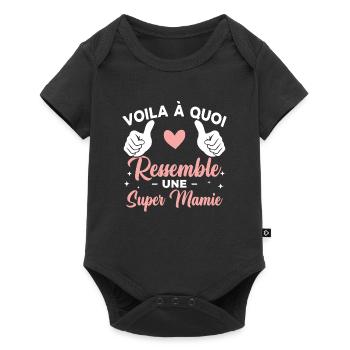 Voilà à quoi ressemble une super mamie - Body à manches courtes Premium Bébé - noir - Devant