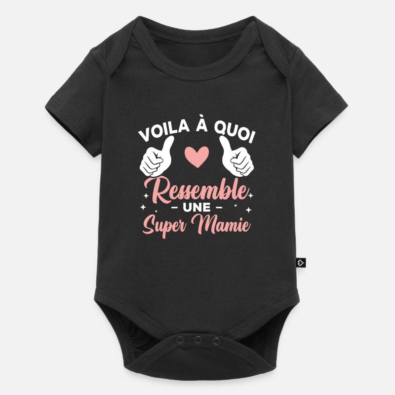 Voilà à quoi ressemble une super mamie - Body à manches courtes Premium Bébé - noir